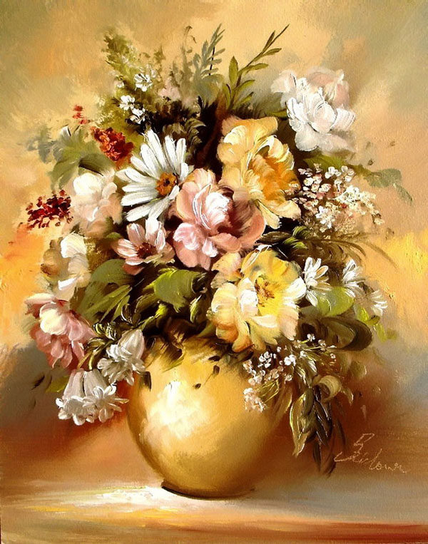 Bouquets Painting by Szechenyi Szidonia (13)